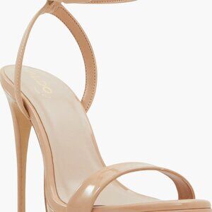 Aldo "Kat" Beige Strappy Stiletto Sandals (7.5) - Brand new in box, never worn